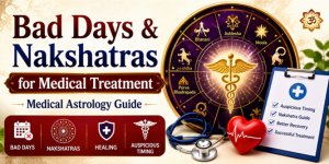 Bad Days & Nakshatras for Medical Treatment | Medical Astrology Guide