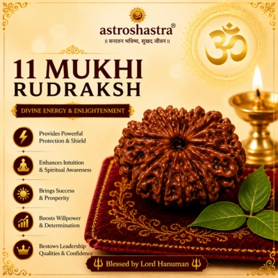 Eleven Mukhi Rudraksha
