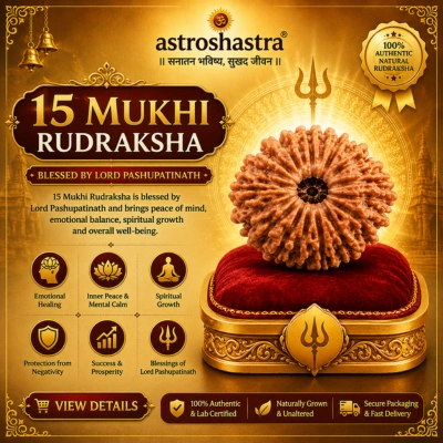 Fifteen Mukhi Rudraksha