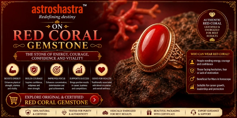 Red Coral Gemstone