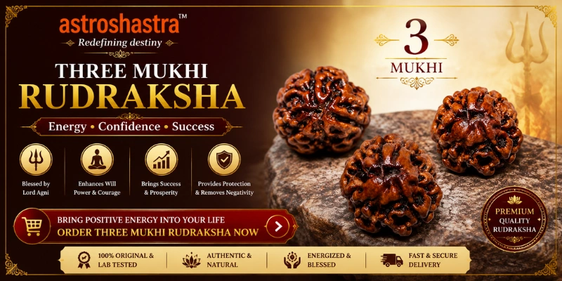 Three Mukhi Rudraksha