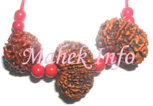 Hanuman Pendant (Nepal Beads) in Red Thread