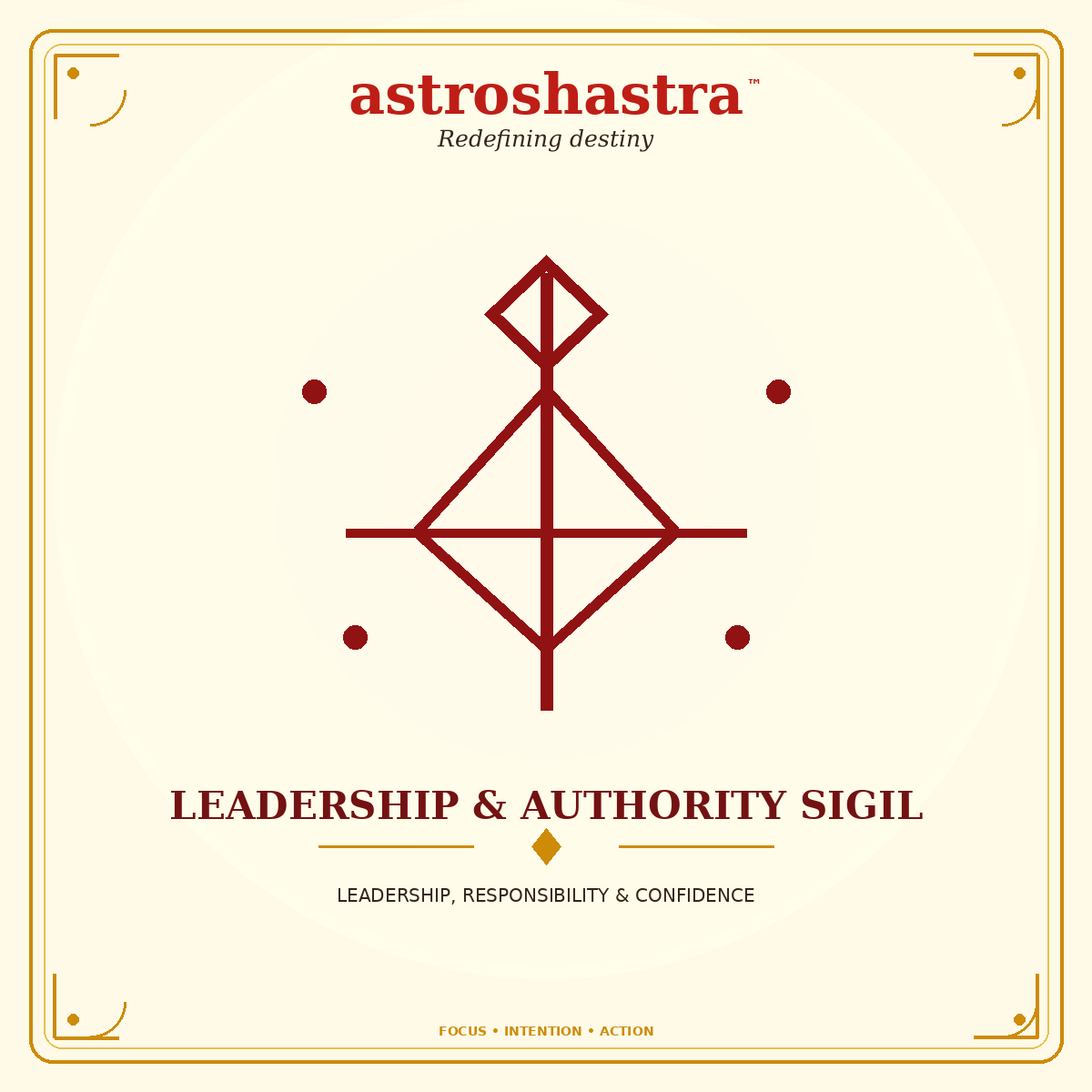 Leadership & Authority Sigil - Astroshastra