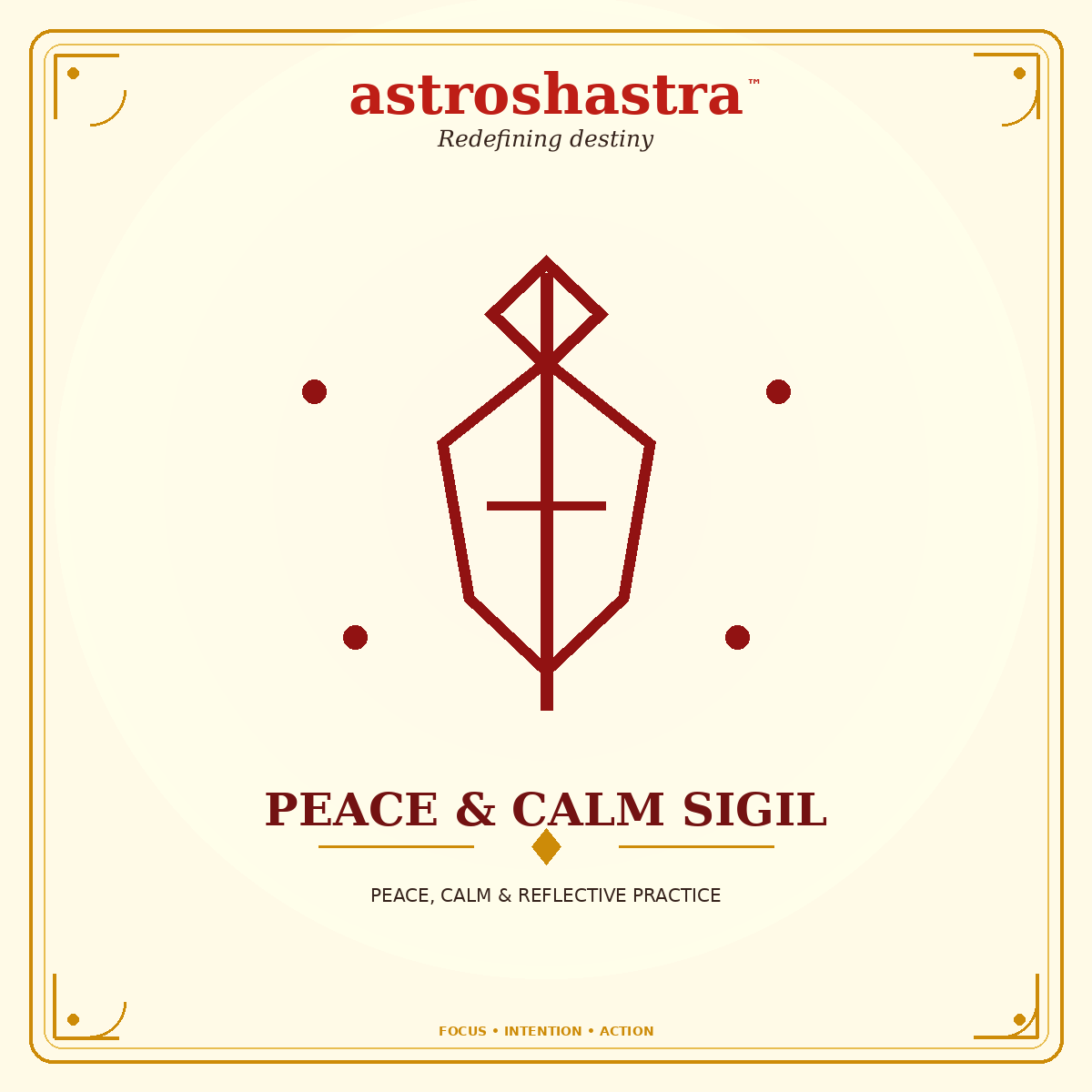 Peace & Calm Sigil - Astroshastra