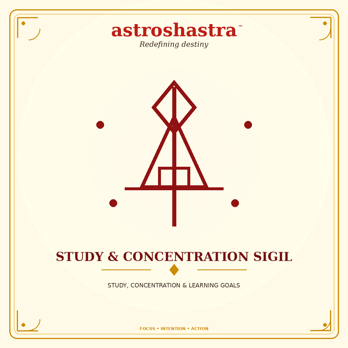 Study & Concentration Sigil - Astroshastra