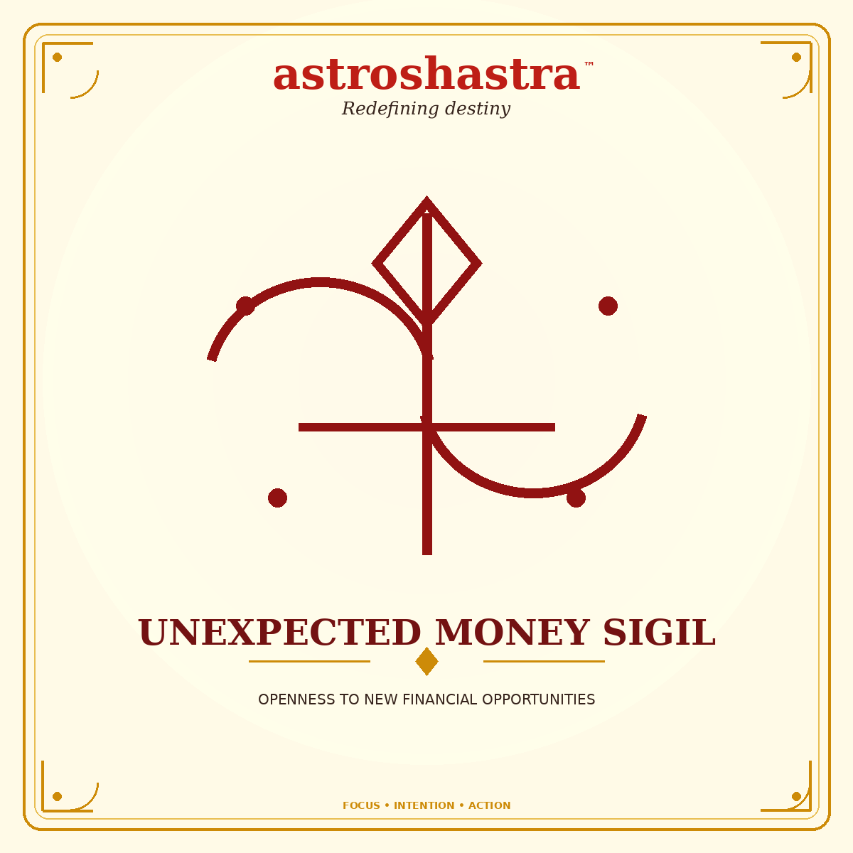 Unexpected Money Sigil - Astroshastra